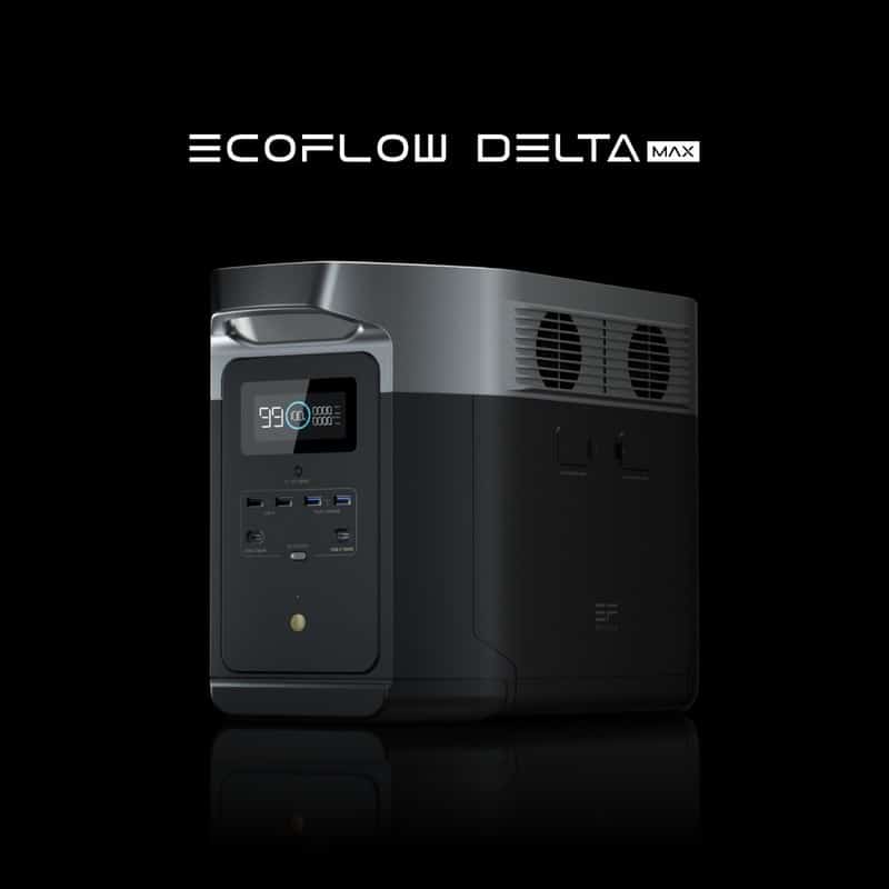 The Most Funded EcoFlow DELTA Pro is shown on a black background.