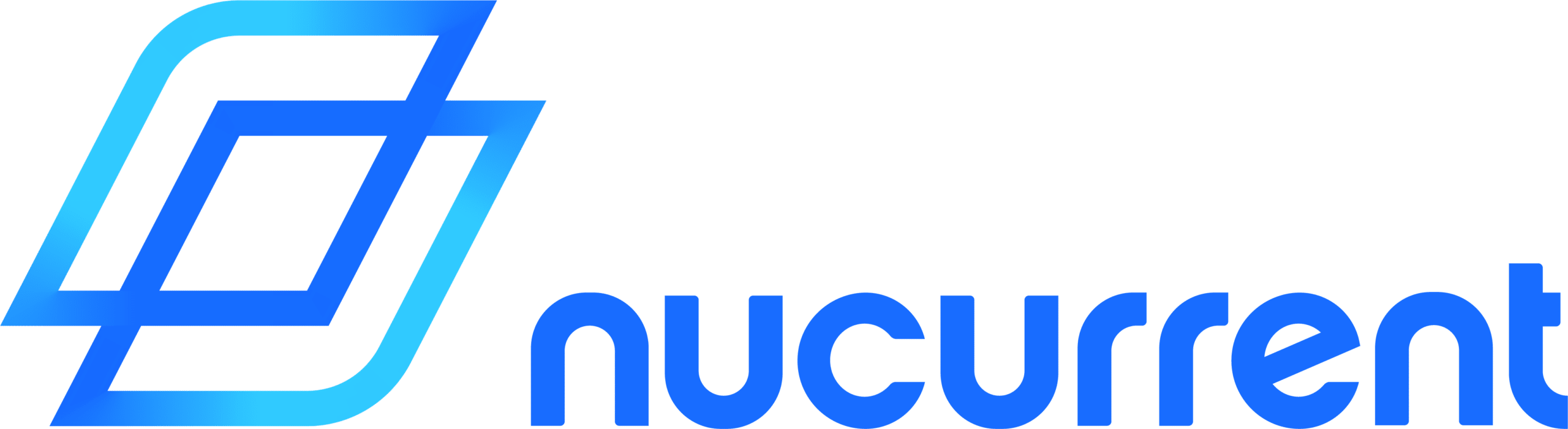 The NuCurrent logo on a green background, showcasing their partnership with American Technology Components.