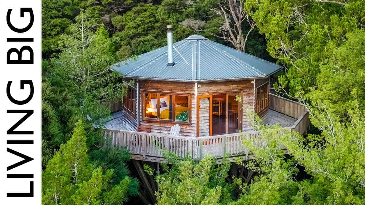 The ultimate treehouse nestled in a serene forest escape.