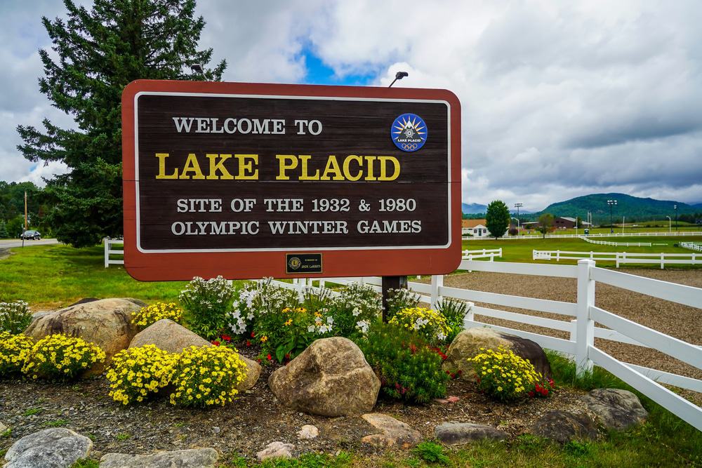 Fleetwood RV road trip to Lake Placid, the perfect destination for Winter Games enthusiasts.