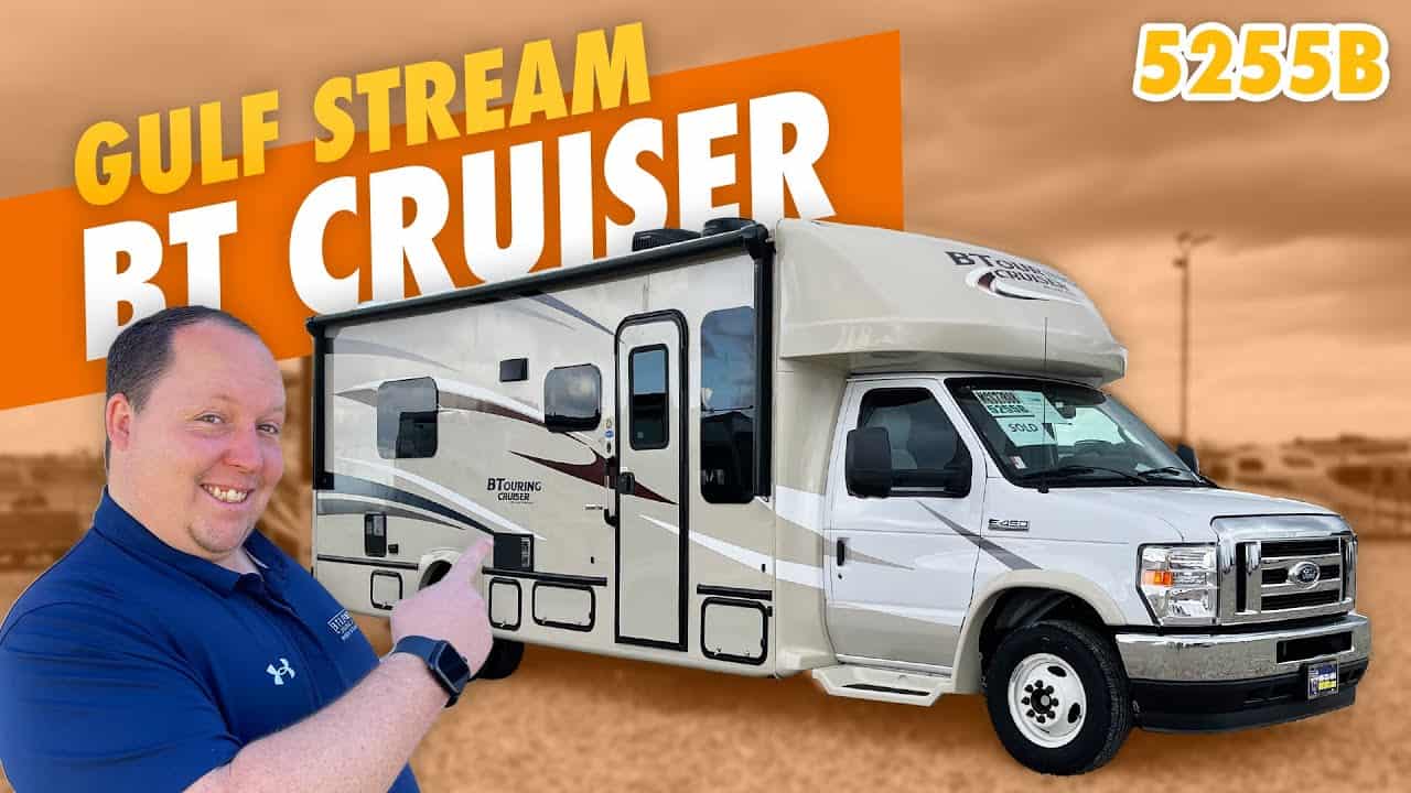 This Gulf Stream BT Cruiser motorhome features 2 comfortable beds for a restful journey.