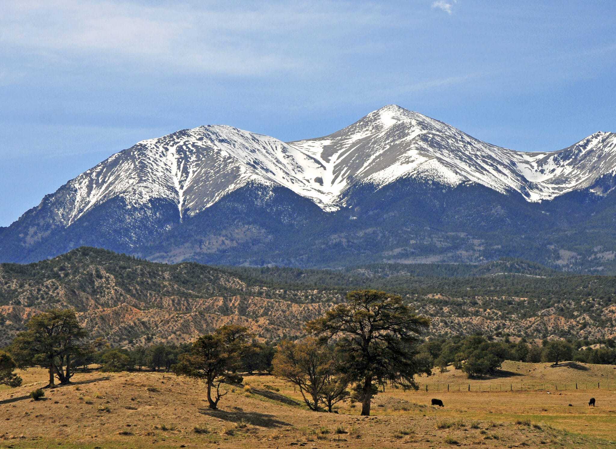 The new trail on Mount Shavano, supported by the Colorado Fourteeners Initiative, offers breathtaking views of snow-capped mountains.