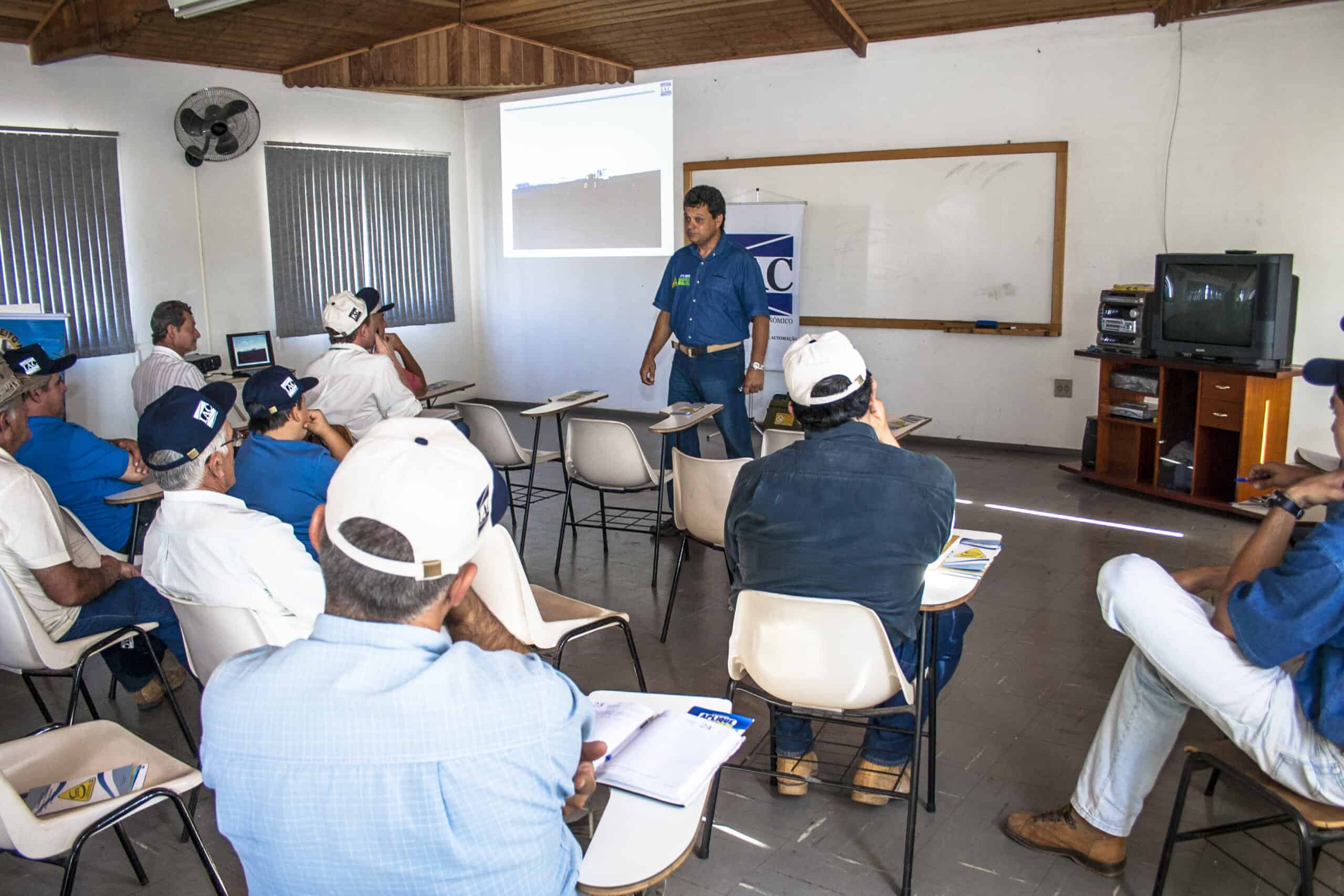 A group of people sitting in a classroom for RVTI training scheduled for May 2022.