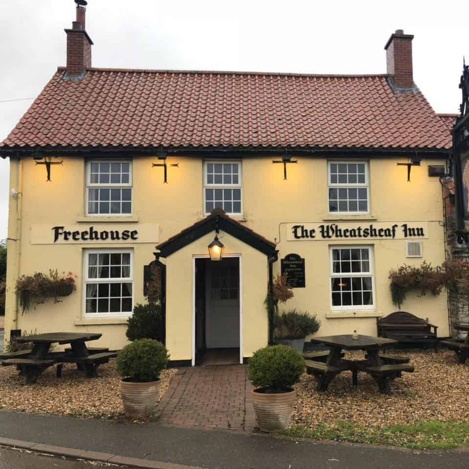 The freehouse inn is a pub in a small town with a beer garden.