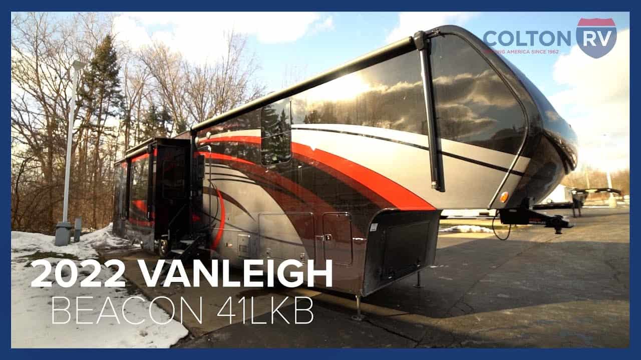 A 2022 Vanleigh Beacon RV is parked in a parking lot.