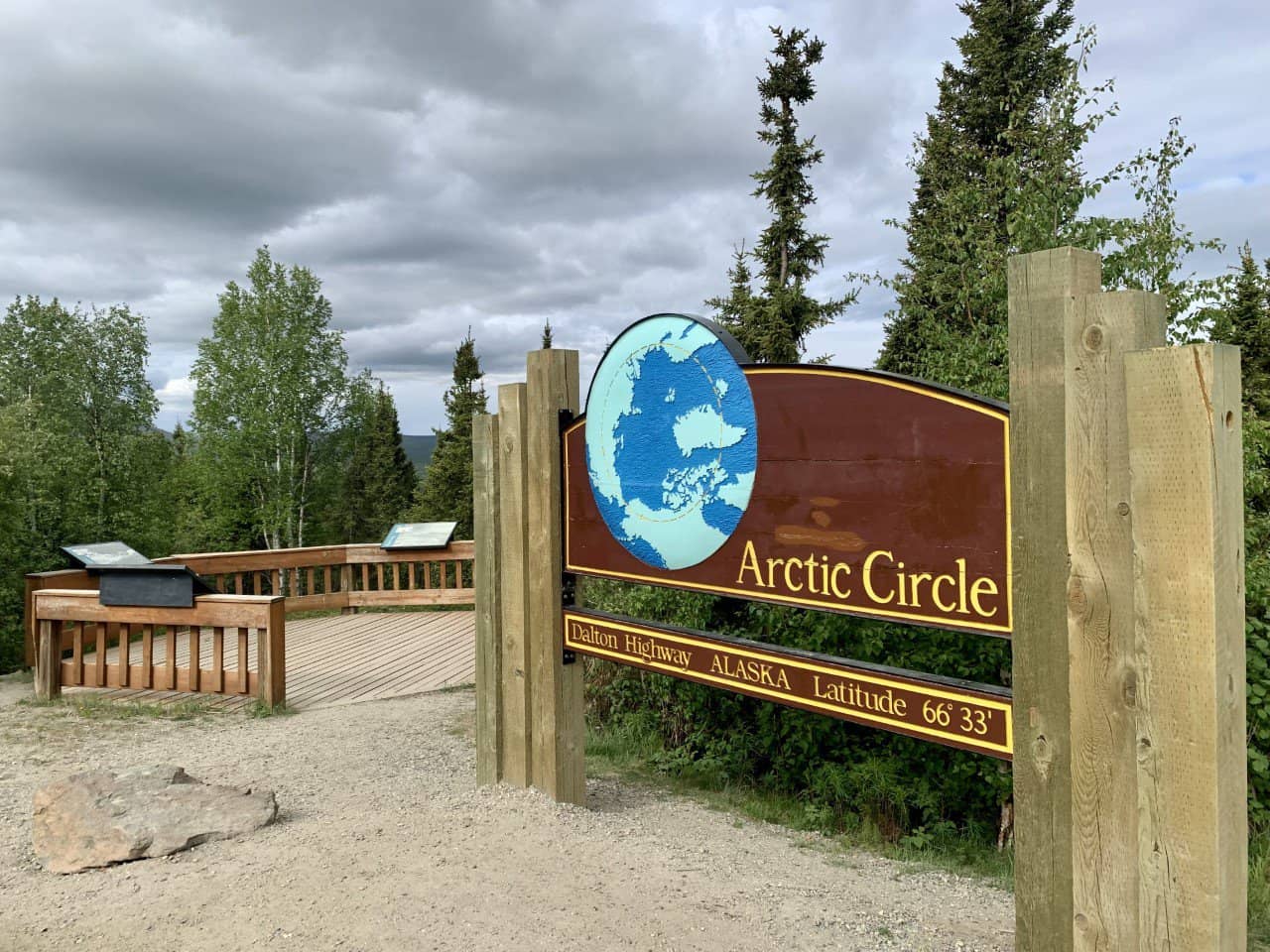 A sign indicating the closure of BLM Arctic Circle Campground due to wildfire in the arctic grade national park.