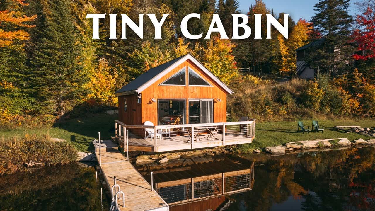 A tiny cabin on a huge lake, also functioning as a 1916 boathouse.