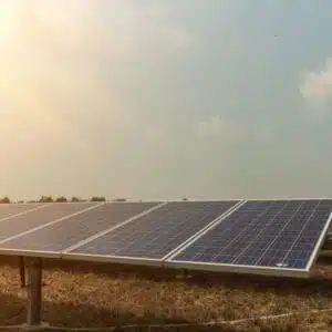 Solar panels in the field of Kejimkujik National Park, efficiently harnessing sunlight to reduce Power Costs through a sustainable Solar Installation.