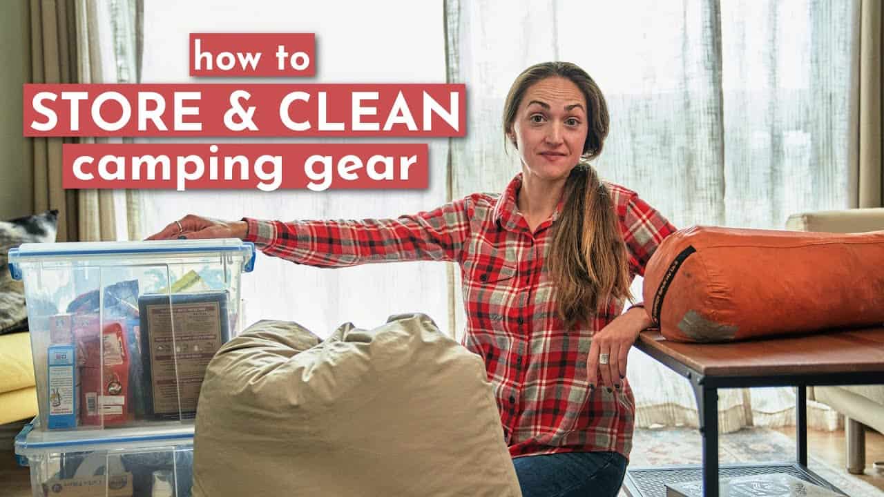 Discover the best methods for storing and cleaning camping gear.