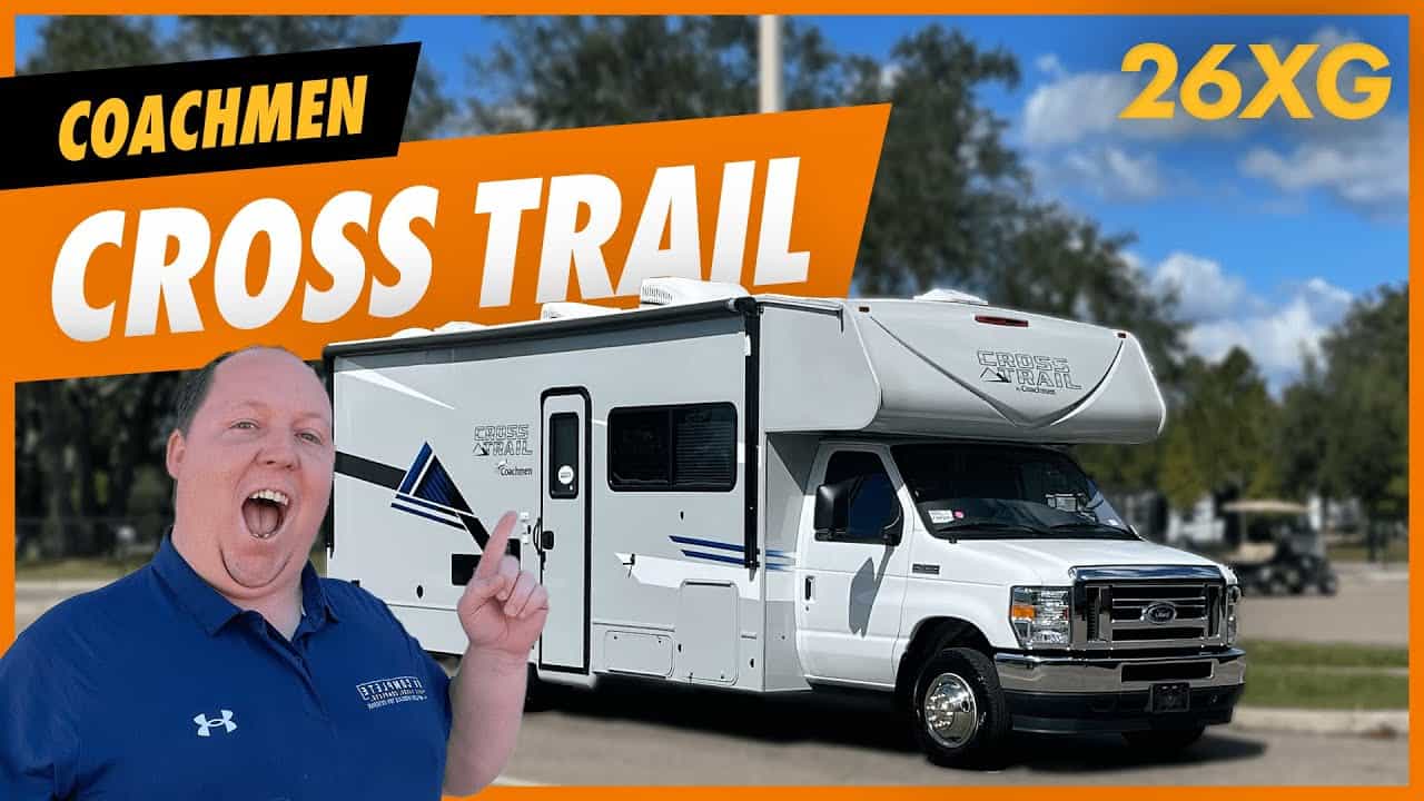 The Coachmen Cross Trail XL Class C RV is the ultimate adventure-ready vehicle. This Coachmen RV has everything you need for your next outdoor excursion. With its rugged design and top-of-the