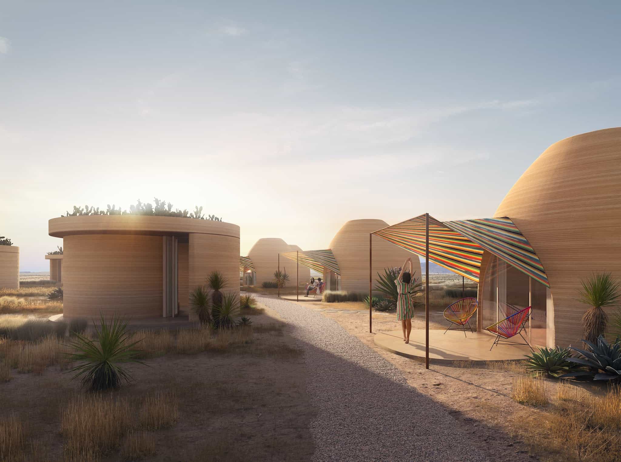 El Cosmico's reimagined series of wooden cabins expanded in the desert.