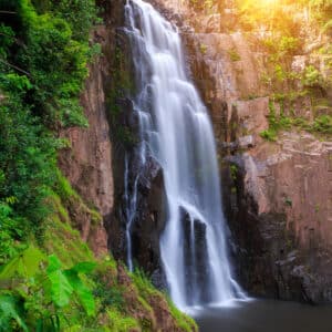 Khao Yai National Park offers tourists an extended holiday opportunity to witness a breathtaking waterfall nestling amid the lush green jungle.