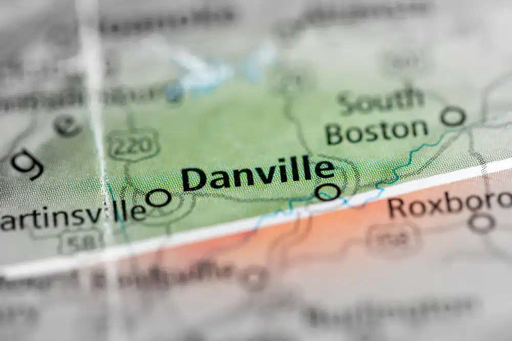 A map of future developments in Danielville, Tennessee.