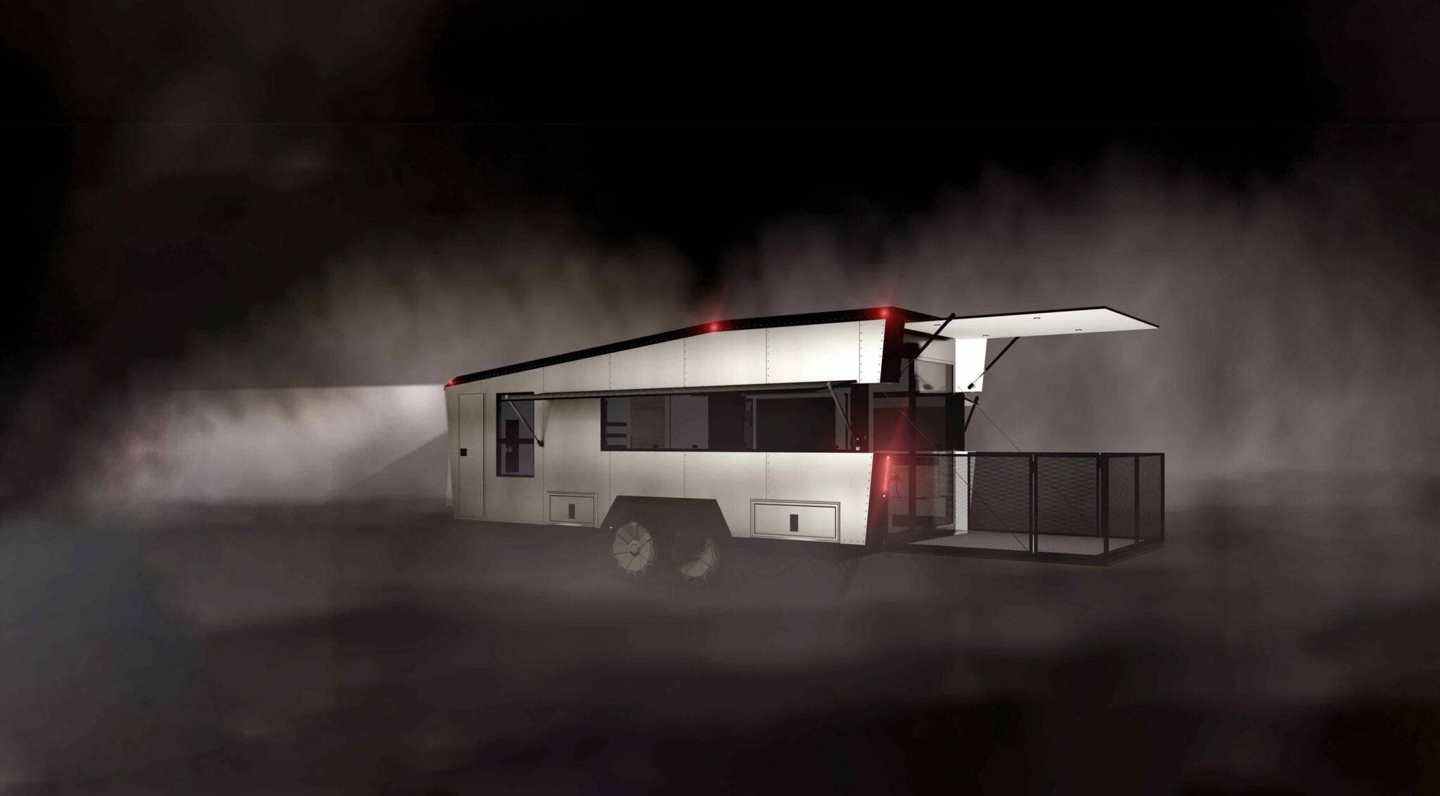 Picture of Living Vehicle's CyberTrailer: Luxury Off-Grid Living Meets Electric ...